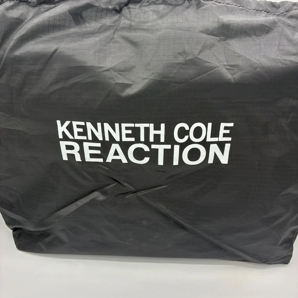 Kenneth Cole Reaction Leather Laptop Case Briefcase Black NWT W/ Strap & lock